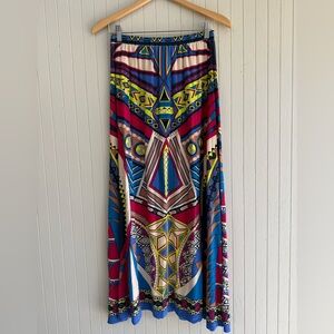 Flying Tomato Geometric Print Maxi Skirt
